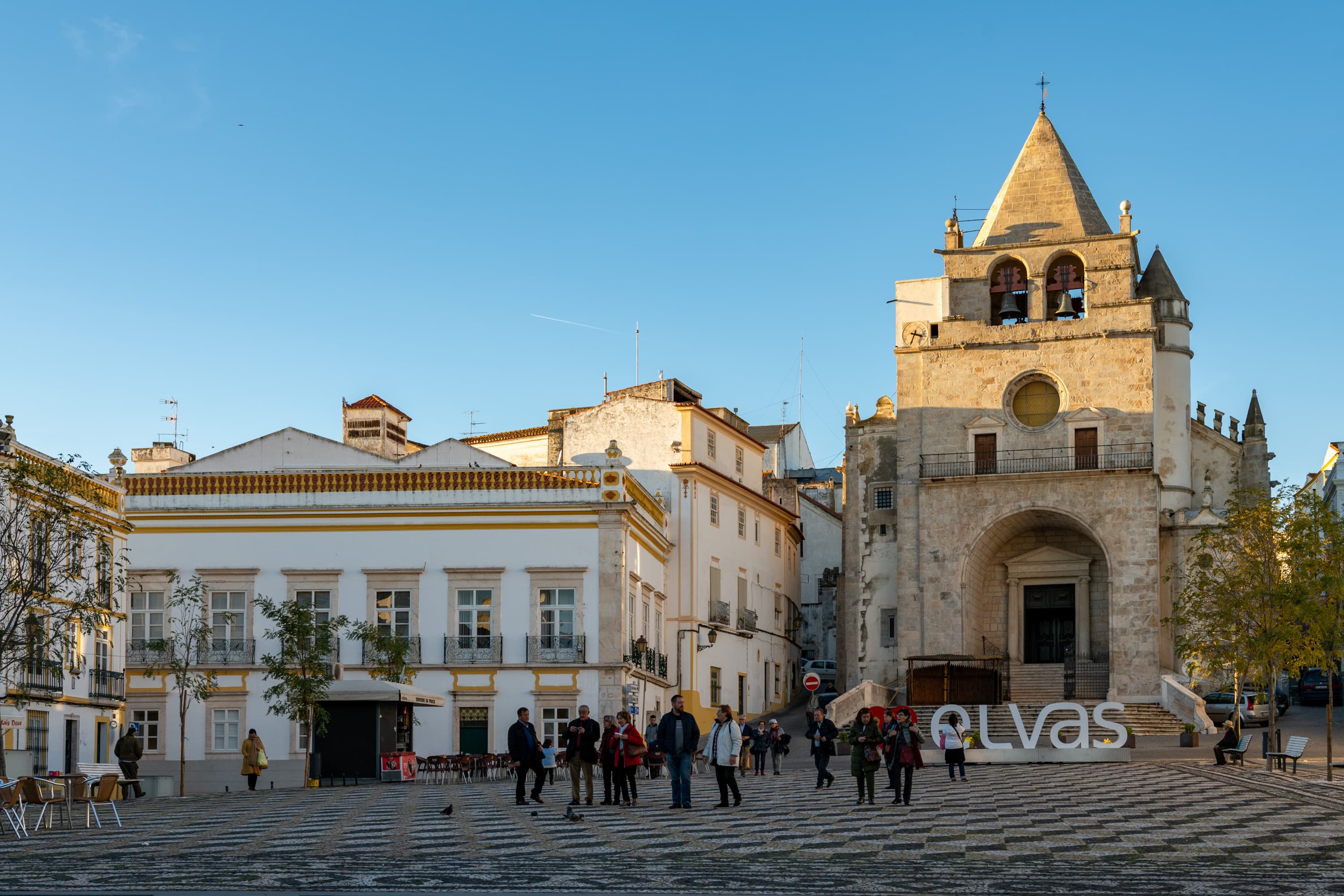 Main square in the historic center of Elvas